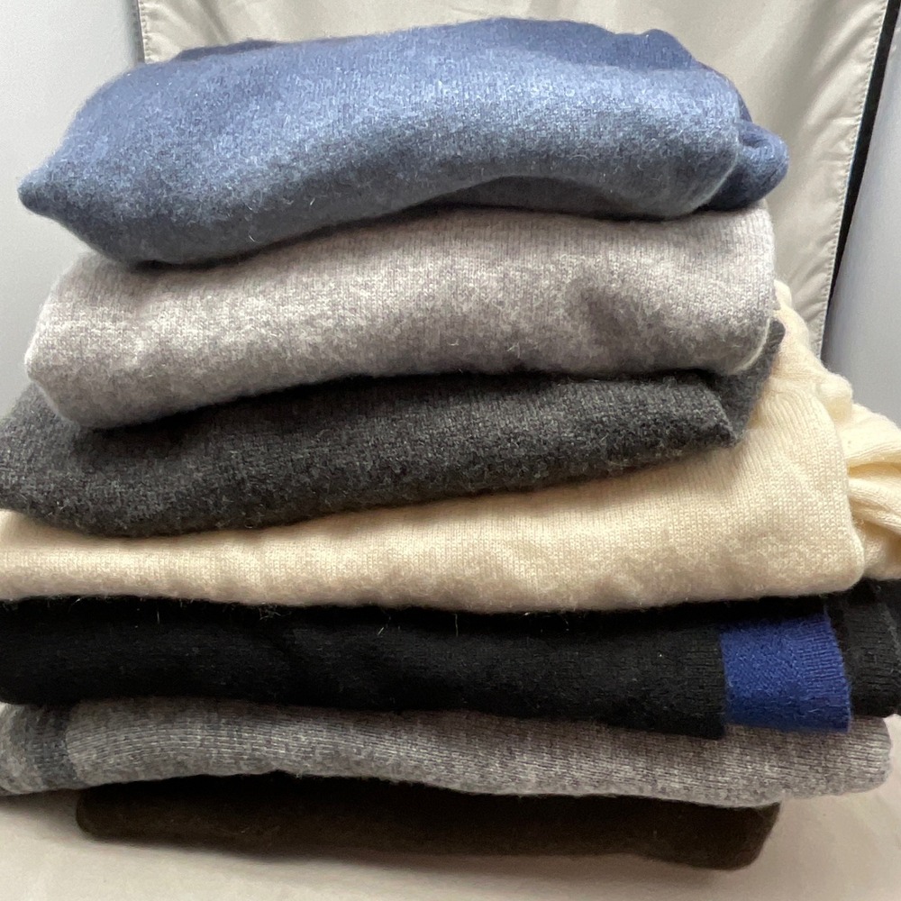 Mixed Brand 100% Cashmere Sweater Wrap Bundle 4Lb Lot‎ 7pc Craft Recycle Cutter